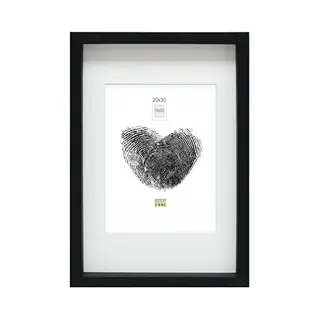 Deknudt Frames Fotolijst - Zwart Met Passe-partout - 15x20 / 20x30 Cm