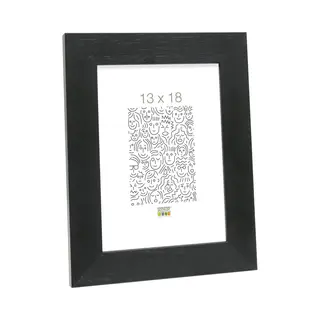 Deknudt Frames Fotolijst S226K2 - Zwart Hout - Breed - 13x18 Cm