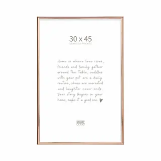 Deknudt Frames Fotolijst S027A5 - Smal Rosé Goud Aluminium - 30x45 Cm