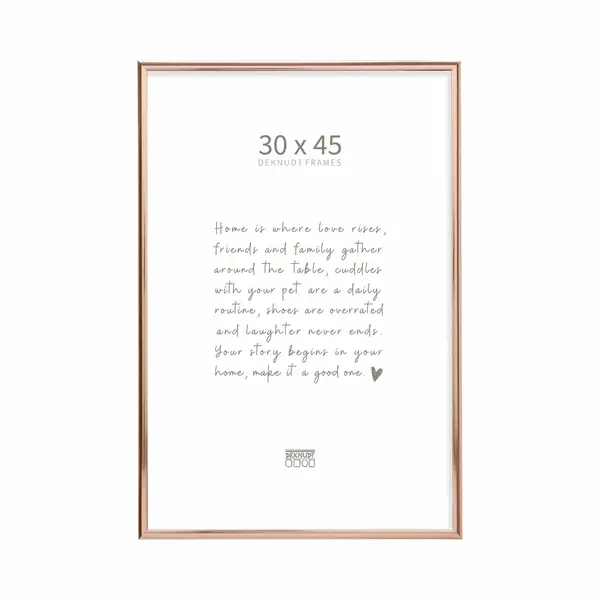 Deknudt Frames Fotolijst S027A5 - Smal Rosé Goud Aluminium - 30x45 Cm thumbnail