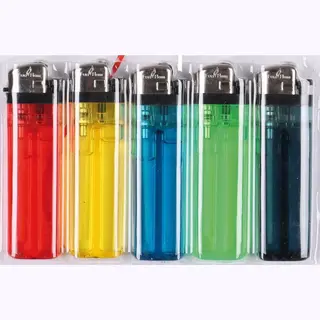 Urban Living Wegwerp Aanstekers - 5x Stuks - Gekleurd - 8 Cm - Kunststof