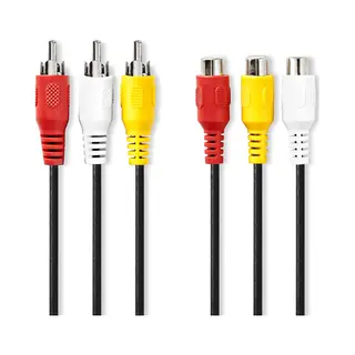 Nedis CVGP24305BK20 Composite Video Kabel Schwarz