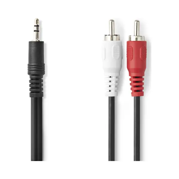 Nedis CAGL22200BK50 Audio-Kabel 5 m 3.5mm 2 x Rca Schwarz thumbnail
