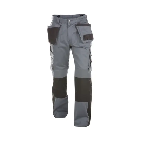 Dassy Seattle Women Zweifarbige Arbeitshose Mit Holstertaschen & Kniepolstertaschen Für Damen, Zementgrau/schwarz, Schrittlänge Standard, Größe 36 thumbnail
