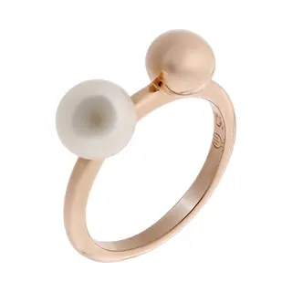 Orphelia Zr-7373/56/Rg - Ring Parel - Zilver 925 Rosékleurig - Zoetwaterparel - Maat 56