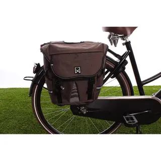 Willex Bagagetas 1200 - Dubbele Fietstas S - 20 Liter - Bruin