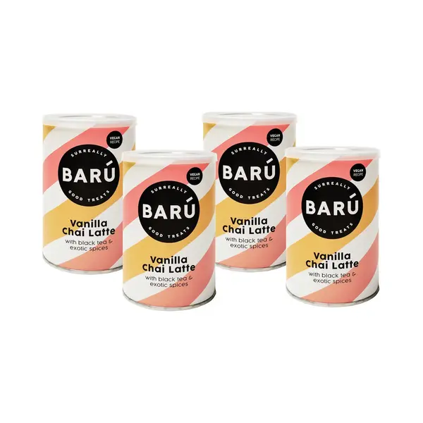 Barú Vanilla Chai Latte – Packung 4 X 250 G – Instant-Zubereitung Mit Schwarztee, Vanille & Gewürzen – Vegan, Natürlich, Ohne Künstliche thumbnail