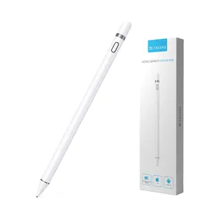 Tikkens Stylus Pen 2 In 1 Active Pencil - Für Tablet, Ipad, Android Und Apple Phones - Weiß