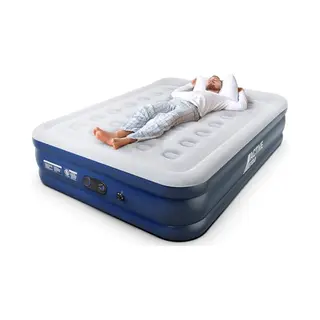 Active Era Premium Luchtbed Voor 2 Personen, Luchtbed Met Elektrische Pomp En Geïntegreerd Kussen, Voor Outdoor En Camping, 203 X 152 X 48 Cm
