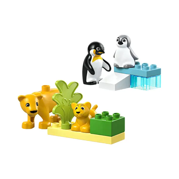 Lego 10442 Duplo Families van wilde dieren: pinguïns en leeuwen thumbnail