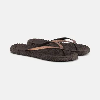 Ilse Jacobsen HornbÆK | Cheerful01 | Damen Flip Flops Mit Glitter | Dänische Design | Sommer Strand Zehentrenner | Prune | 40 Eu