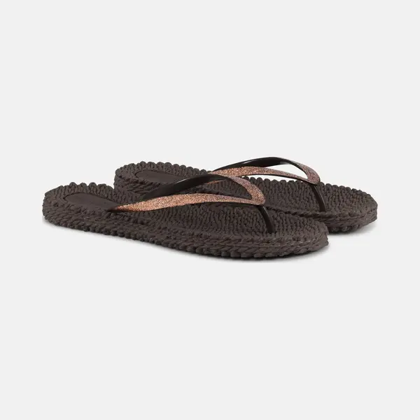 Ilse Jacobsen HornbÆK | Cheerful01 | Damen Flip Flops Mit Glitter | Dänische Design | Sommer Strand Zehentrenner | Prune | 40 Eu thumbnail