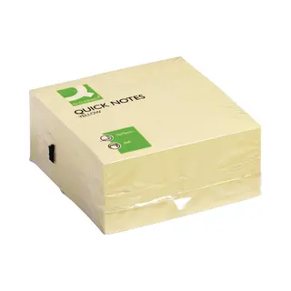 Q-Connect KF01346 note paper Rectangle Yellow 400 sheets Self-adhesive