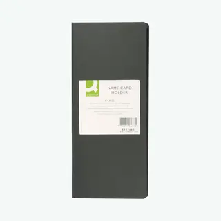 Q-Connect KF03663 business card holder Polypropylene (Pp) Black, Transparent