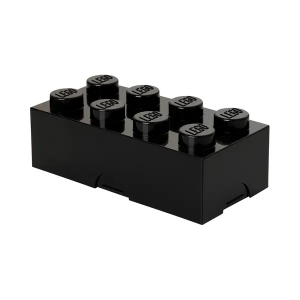 Lego RC402335 - Lunchbox Brick 8 - Polypropyleen - Zwart thumbnail