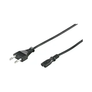 Microconnect PE030705 Stromkabel Schwarz 0,5 m CEE7/16 C7-Koppler