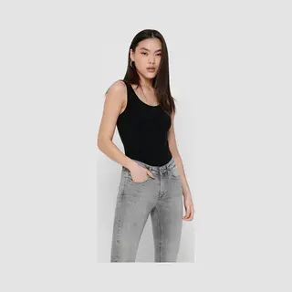 Only 15095808 Tanktop Ronde hals Mouwloos Katoen, Elastaan