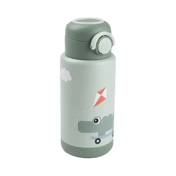 Done By Deer Thermo Fles - Playground - Groen - 340 Ml thumbnail