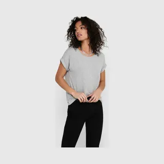 Only 15106662 T-shirt Ronde hals Korte mouw Elastaan, Polyester, Viscose