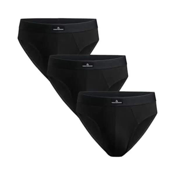 Danish Endurance 3er Pack Klassischer Slip Herren Aus Baumwolle, Weiche Herren Unterwäsche Schwarz Xxl thumbnail