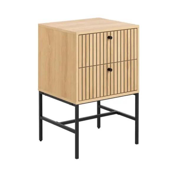 Actona Albany Nachttisch 2 Schublade(n) Eiche thumbnail