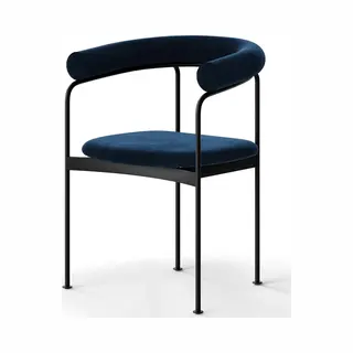 DK3 Baia Chair, Upholstered - Alpaca 1108 / Black Dining Chairs DK3