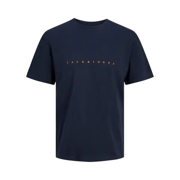 Jack & Jones Shirt 'JJEStar' Navy / Oranje thumbnail