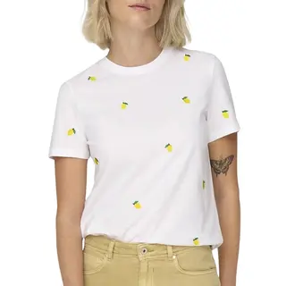 Only Shirt 'ONLKetty' Geel / Groen / Wit