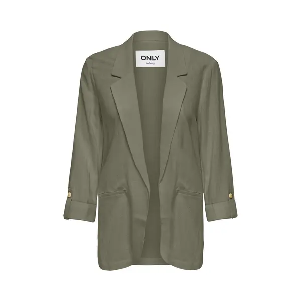 Only Blazer Onlsiesta 3/4 Open Lin Bl Blaze Tlr 15322274 Deep Lichen Green Dames Maat - W34 thumbnail