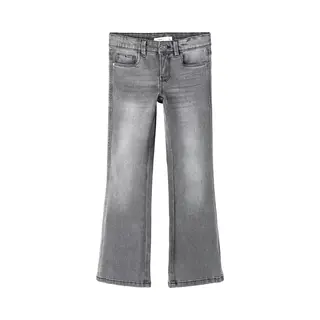 Name It Mädchen Girl Bootcut Nkfpolly Skinny Boot Jeans 1142-Au Noos, Light Grey Denim, 158 Eu
