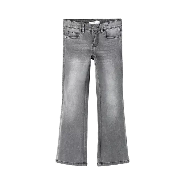 Name It Mädchen Girl Bootcut Nkfpolly Skinny Boot Jeans 1142-Au Noos, Light Grey Denim, 158 Eu thumbnail