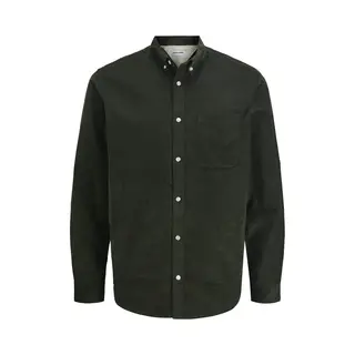 Jack & Jones Jjeclassic Cord Shirt L/S Sn Jjeclassic Corduroy T-shirt L/S Sn Heren (1 Stuk), Hars, M