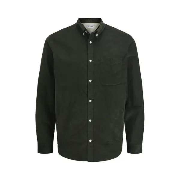 Jack & Jones Jjeclassic Cord Shirt L/S Sn Jjeclassic Corduroy T-shirt L/S Sn Heren (1 Stuk), Hars, M thumbnail