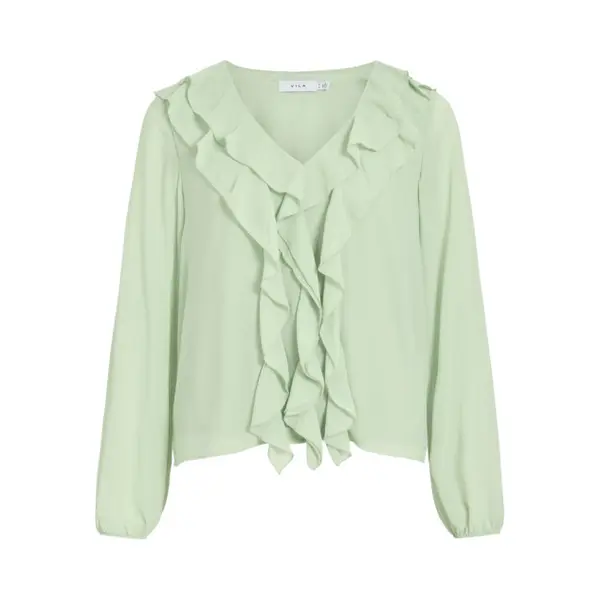 Vila Blouse 'VIAne' Groen thumbnail