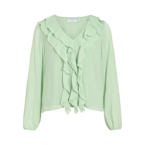 Vila Blouse 'VIAne' Groen thumbnail