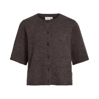 Vila Strickjacke Viliga 2/4 O-Neck Knit Cardigan - Noos Materialmix, Regular Fit