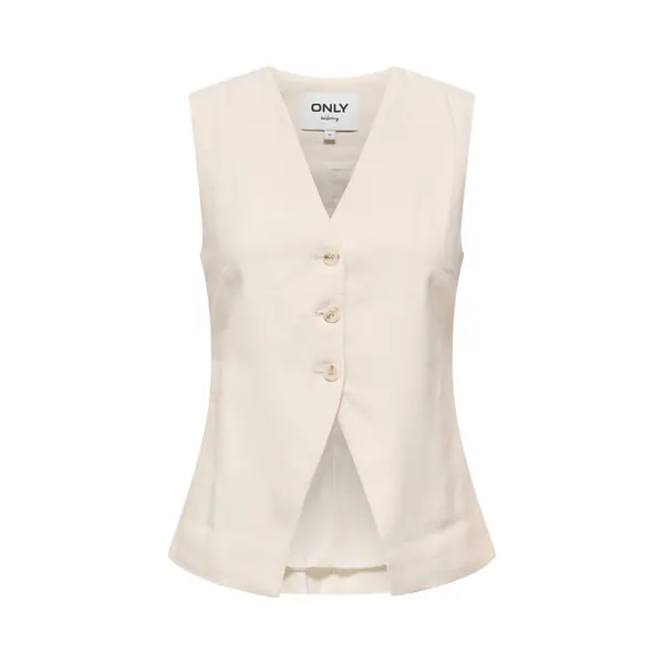 Only Gilet Onltila Life S/l Waistcoat Tlr 15367399 Cloud Dancer Dames Maat - 38 thumbnail