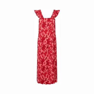 Pieces Maxi-jurk Pcflora Band Volant