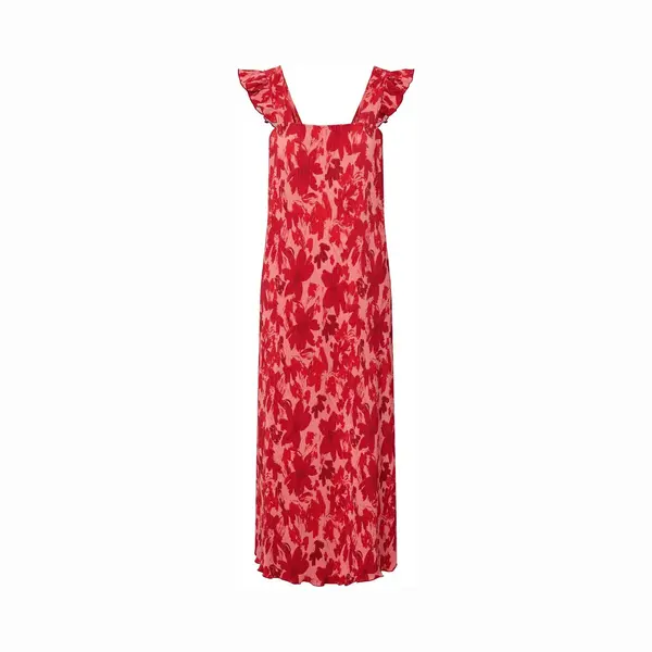 Pieces Maxi-jurk Pcflora Band Volant thumbnail