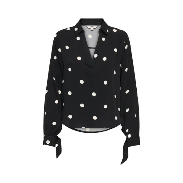 Only Blouse 'ONLBelem' Zwart / Wit thumbnail
