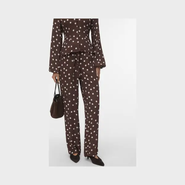 Vero Moda Stoffhose Elisa 10347961 Braun Loose Fit thumbnail