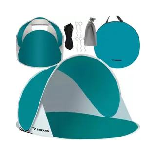 Trizand Pop-Up Strandzelt Für Kinder 190x120x86 Cm – Selbstaufbauend, Uv-Schutz 30+, Moskito-Netz, Wasserdicht – Schnellaufbau Zelt Mit Tragetasche –