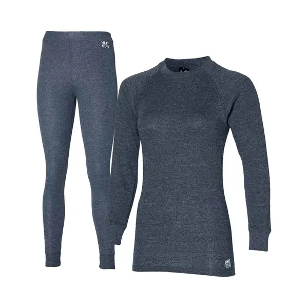 Heatkeeper Thermoset Dames Comfort - Thermoshirt + Thermo Legging - Antraciet Melange-Xl thumbnail