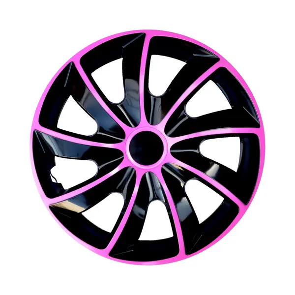 Nrm Quad Bicolor Wheel Covers Hubcaps 16" Set 4PCS Car Abs Pink Universal 16 In Weather Resistant thumbnail