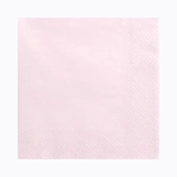 PartyDeco Servietten 33x33 Cm 3-lagig 20 Stück Papierservietten Servierten Für Geburtstag Hochzeit Und Party Zartrosa/Dreilagige Servietten In Rosa - thumbnail