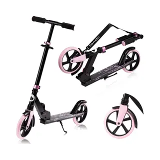 Lionelo Luca Scooter Lightweight Only 4kg Foldable And ShockResist For Kids And Teens Up To 100kg (220 Lbs) Adjustable Handlebar Heights, Non-Slip