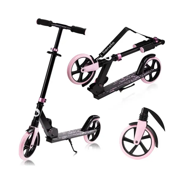 Lionelo Cityroller Luca, (Tretroller), Stoßdämpfer Rollen 200mm Kugellager ABEC7 Klappbar Alu thumbnail