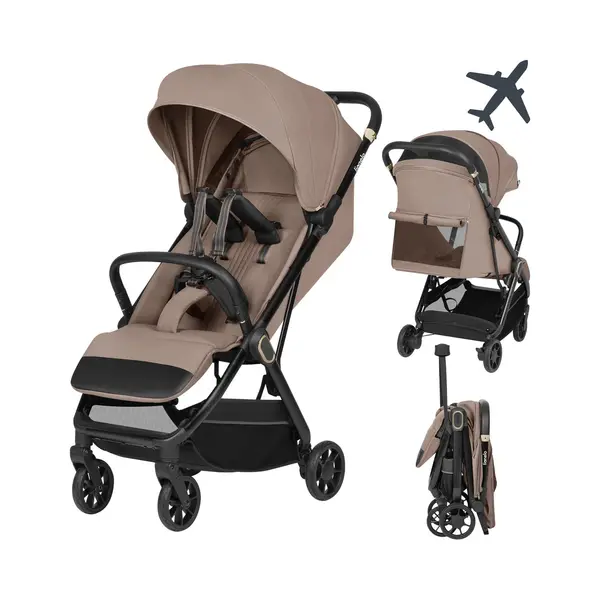 Lionelo Buggy Bess Bis 22 Kg Von 6 Monaten Bis 4 Jahren 360°-Pu-Schwenkräder, Einhand-Klappfunktion, Rückenlehnenverstellung, Wasserdichtes thumbnail