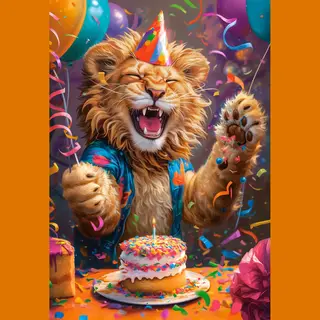 Castorland Puzzel Happy Birthday! - 1000 Stukjes Legpuzzel Kleurrijk.