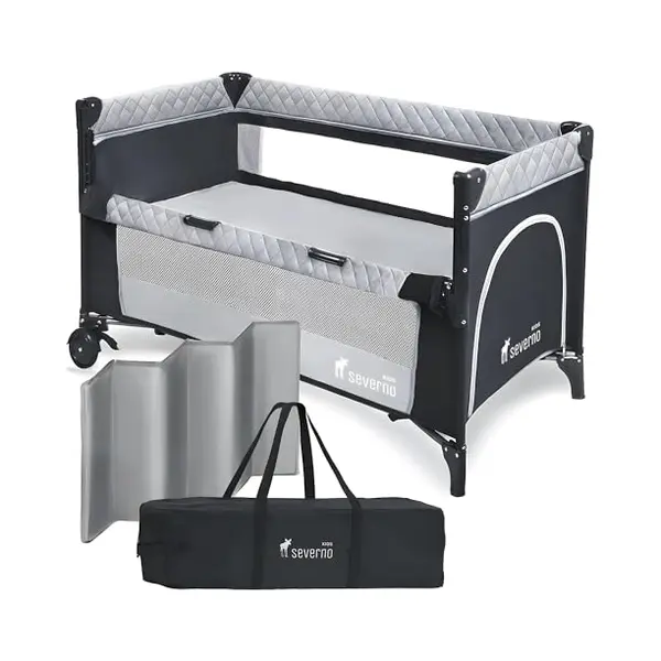 Severno Reisbed Voor Baby's, Reisbed Voor Baby's, Opklapbed, Box Voor Baby's En Peuters Vanaf De Geboorte Tot 15 Kg, Compact En Opvouwbaar, Voor 's thumbnail